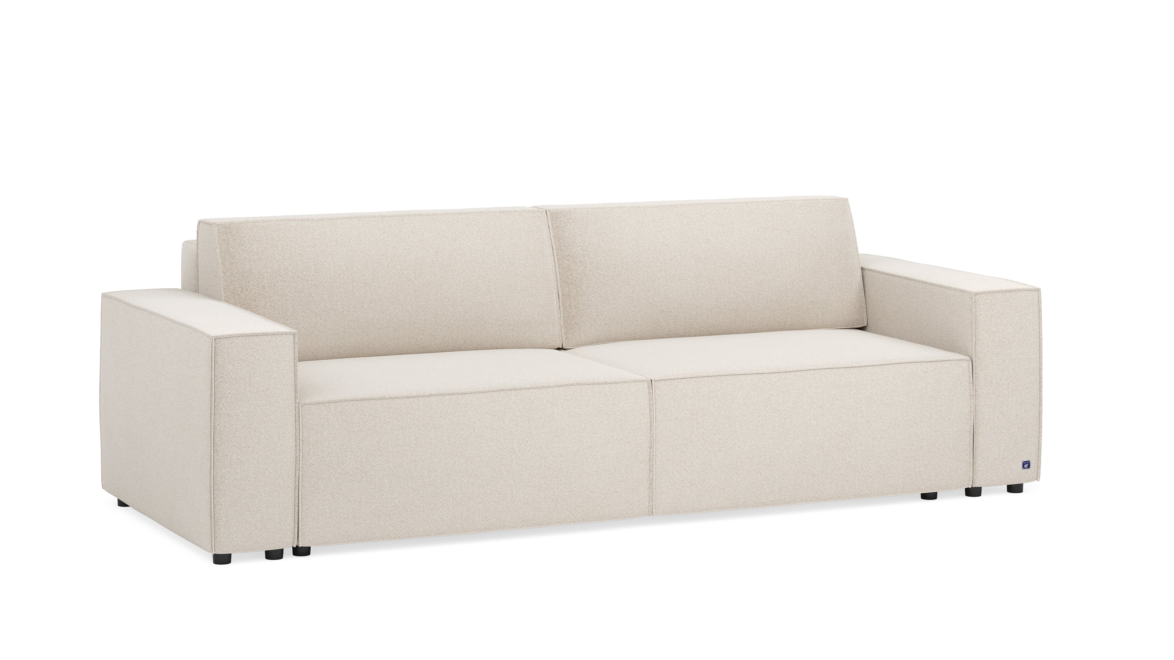 LOUNGE Schlafsofa in Glory Soft Beige | Querschläfer mit Stauraum & Gästebett I BRUNO®