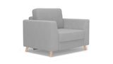 Bruno Schlafsessel in Hellgrau