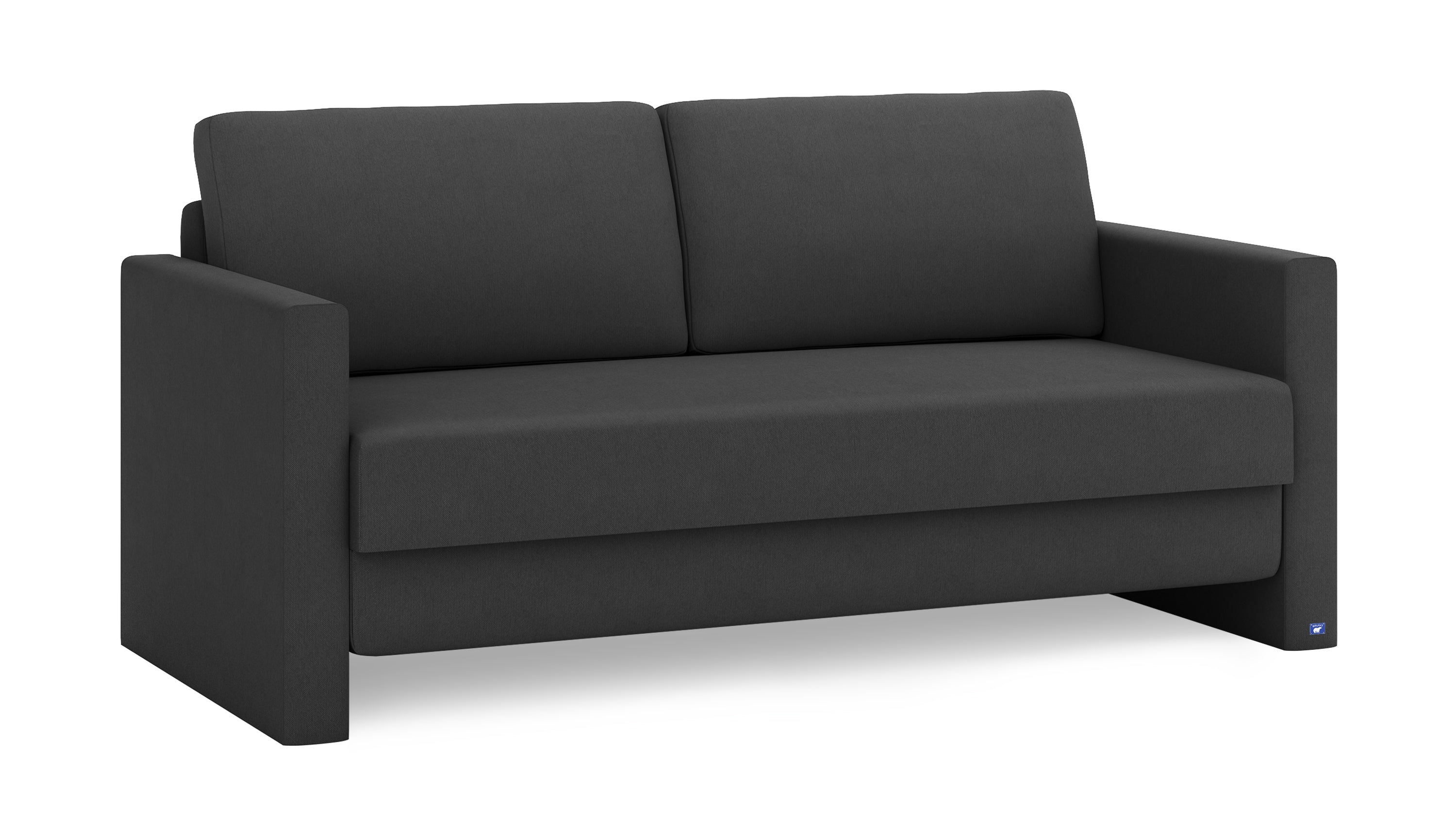 Boxspring-Ecksofa / L-Sofa in Schwarz (Anthrazit) I Bruno®