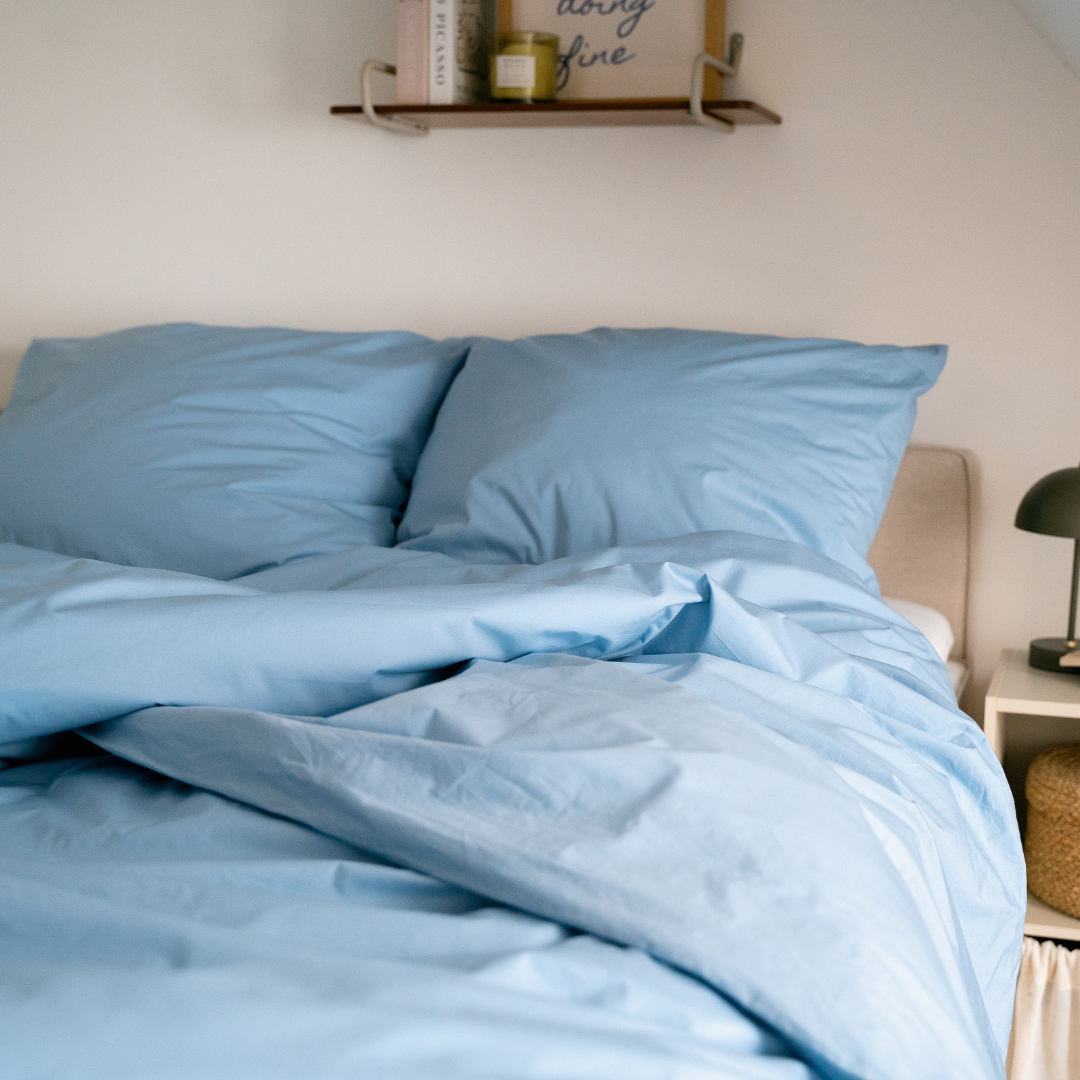 Atmungsaktive Bettwäsche in Blau von Bruno
