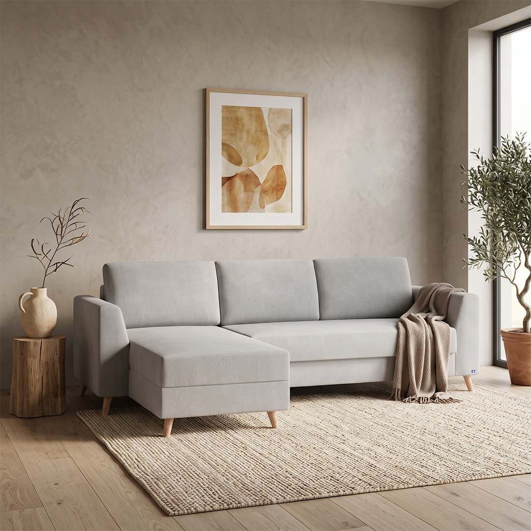 Bruno Schlafsofa 200×140 cm, mit Boxspringkomfort