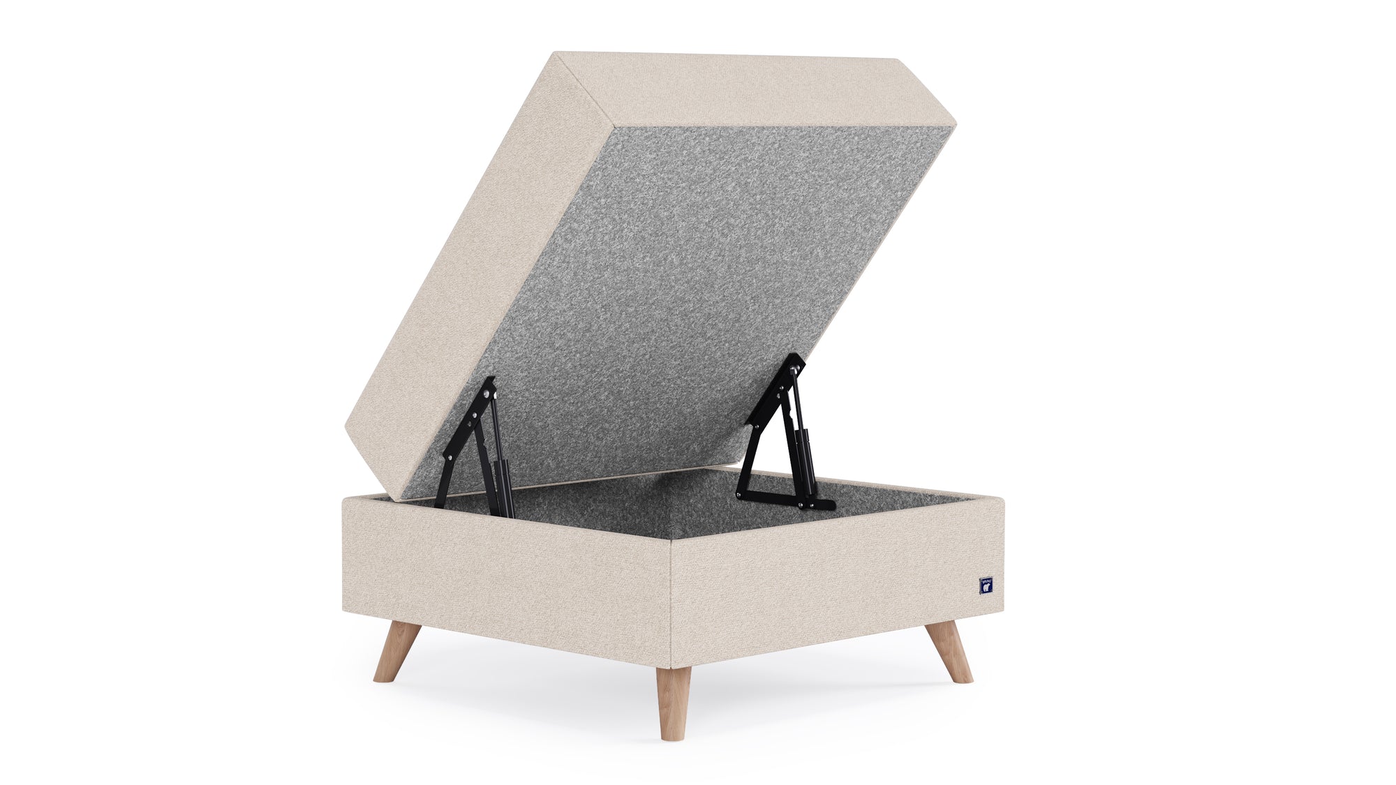 Hocker von Bruno – in glory soft Beige