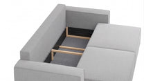 Bruno LOUNGE Ecksofa in Glory Sage, mit Recamiere, mit Stauraum