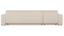 Bruno Lounge Recamiere links in Beige – Rückansicht