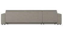 Bruno Lounge Recamiere links in Glory Taupe – Rückansicht
