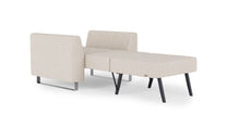 Schlafsessel von Bruno – in Glory Soft Beige, Metallfüße