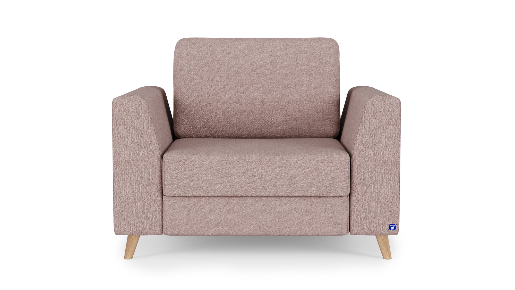 Schlafsessel von Bruno – in Glory Blush, Holzfüße