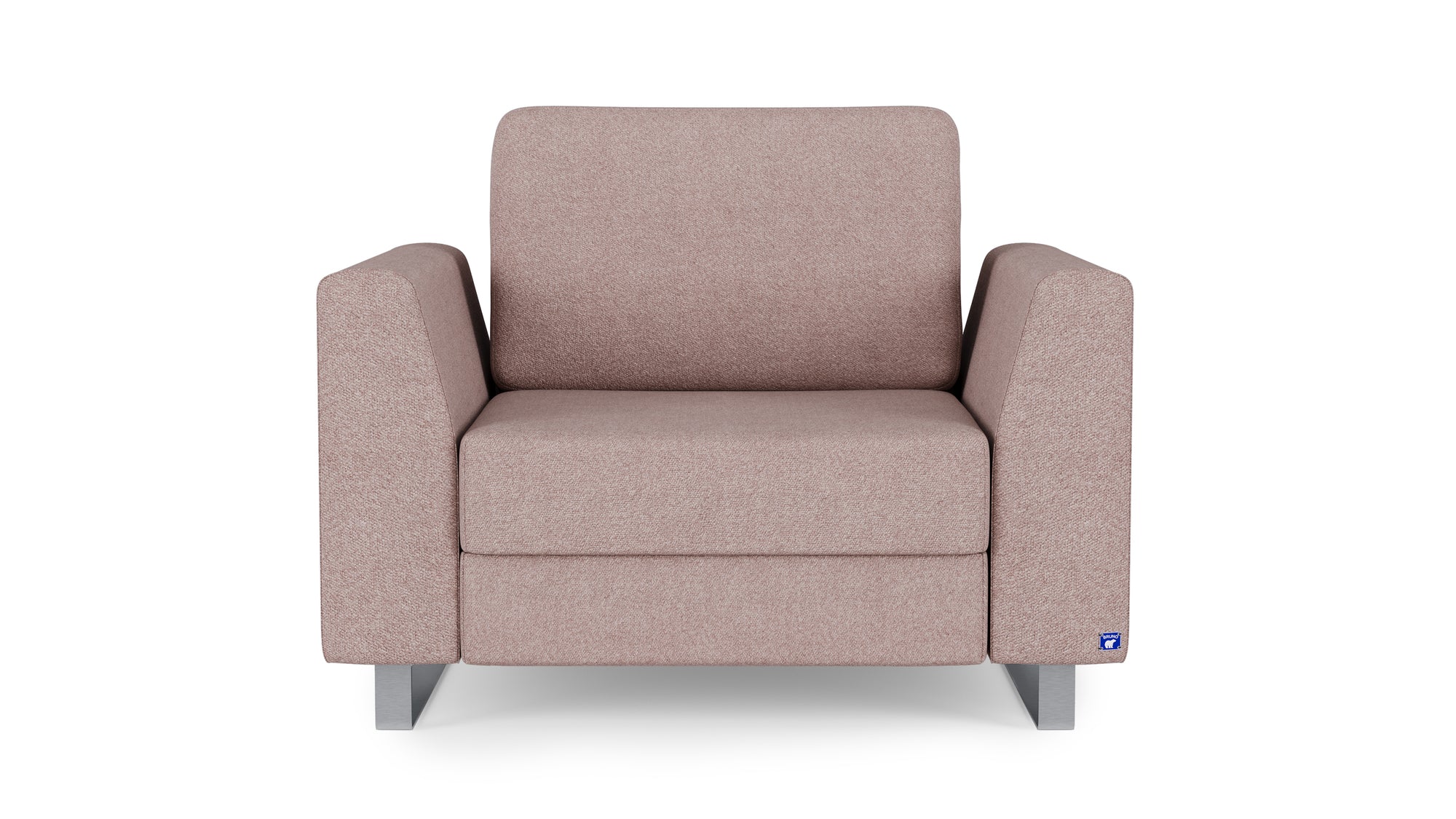 Schlafsessel von Bruno – in Glory Blush, Metallfüße