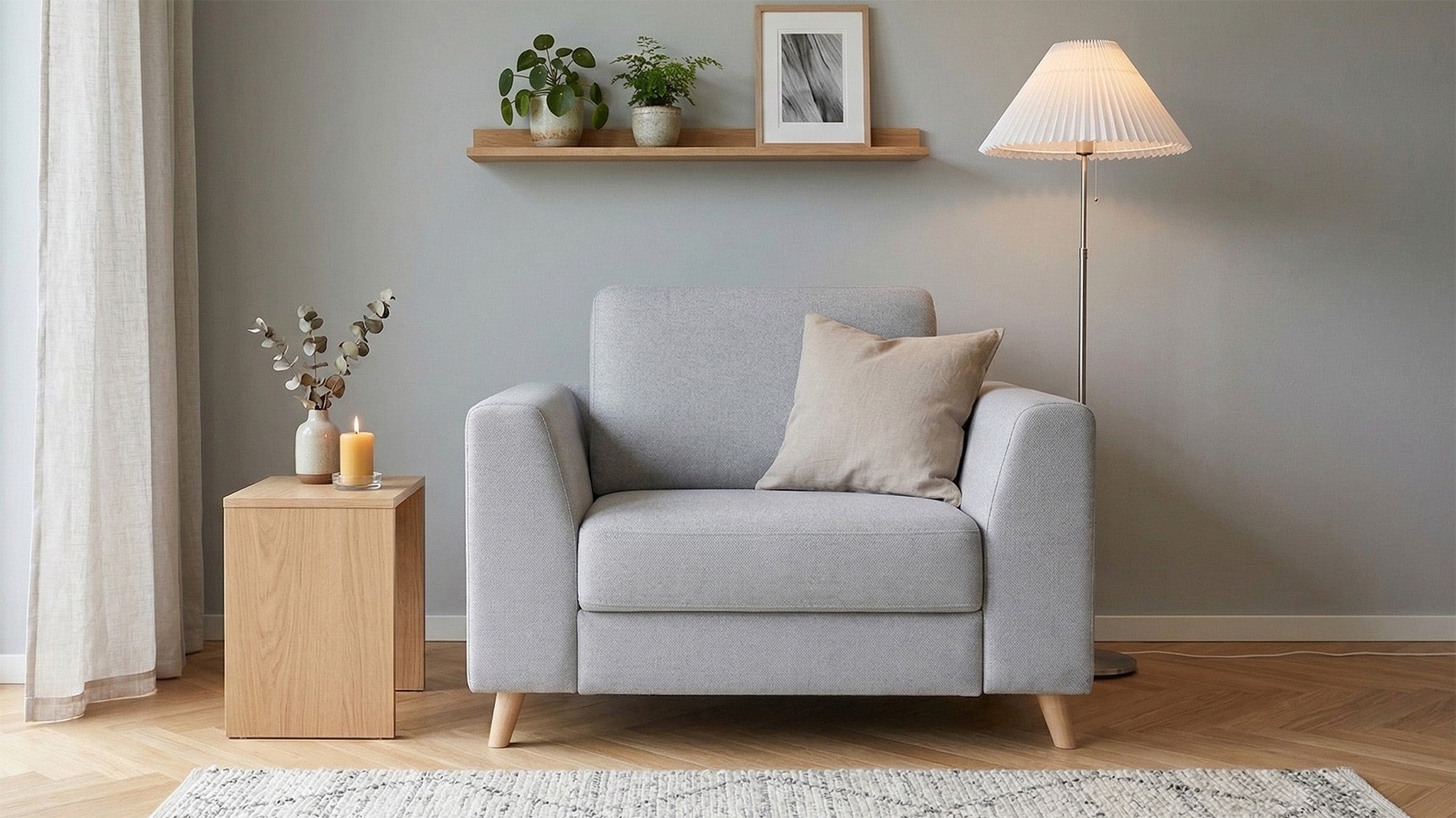 Schlafsessel von Bruno – Holzfüße