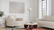 Schlafsessel von Bruno – in Glory Soft Beige, Metallfüße