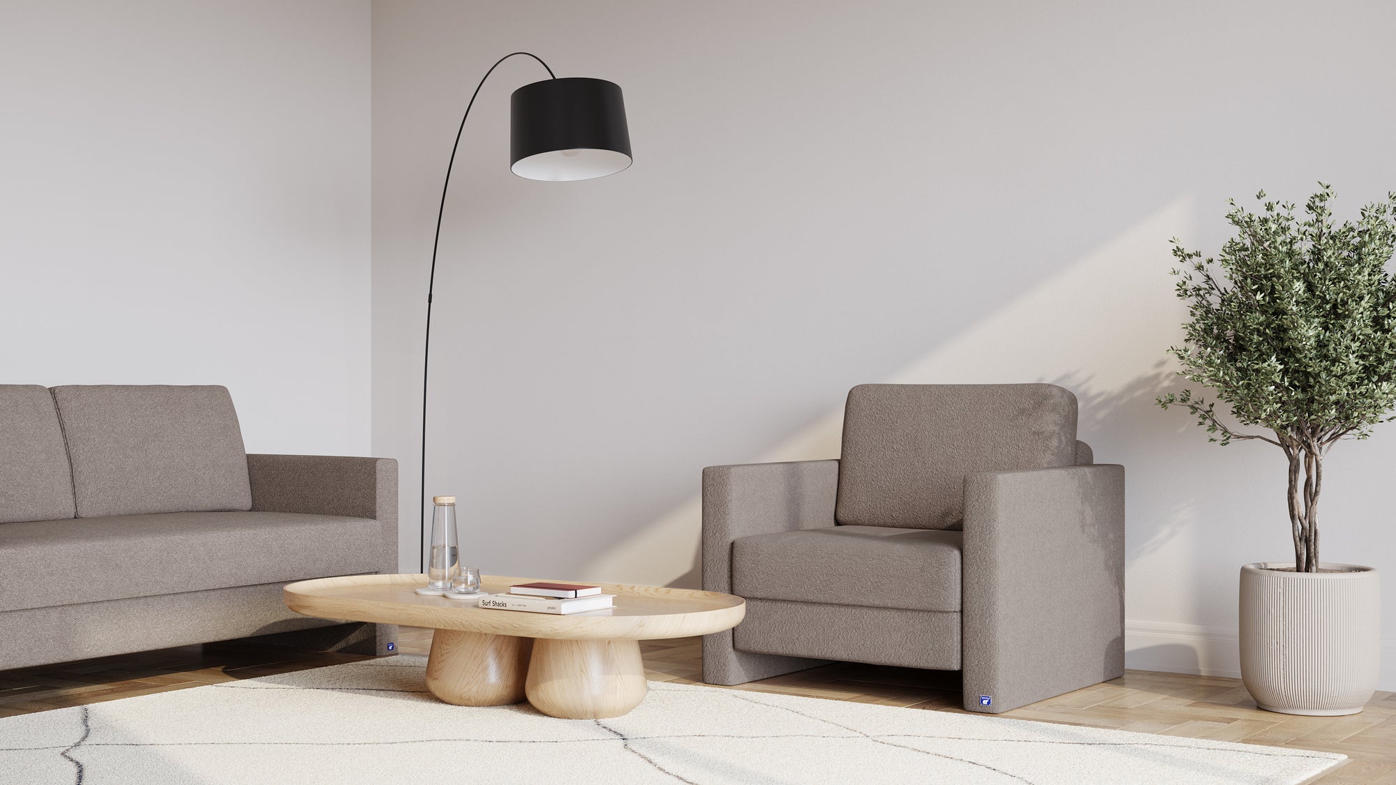 Schlafsessel von Bruno – in Glory Taupe