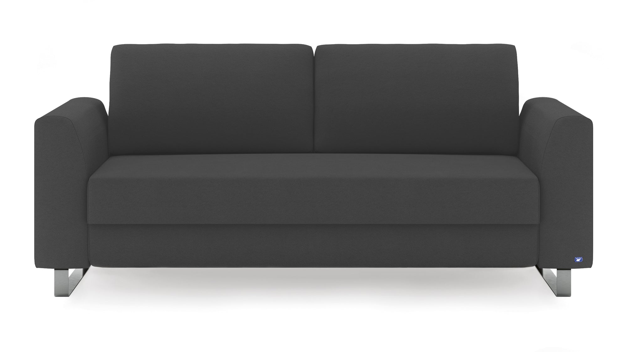 Schlafsofa von Bruno – 160 cm, Metallfüße
