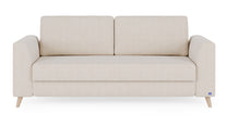 Schlafsofa von Bruno – 160 cm, in Glory Soft Beige, Holzfüße