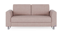 Schlafsofa von Bruno – 140 cm, in Glory Blush, Metallfüße