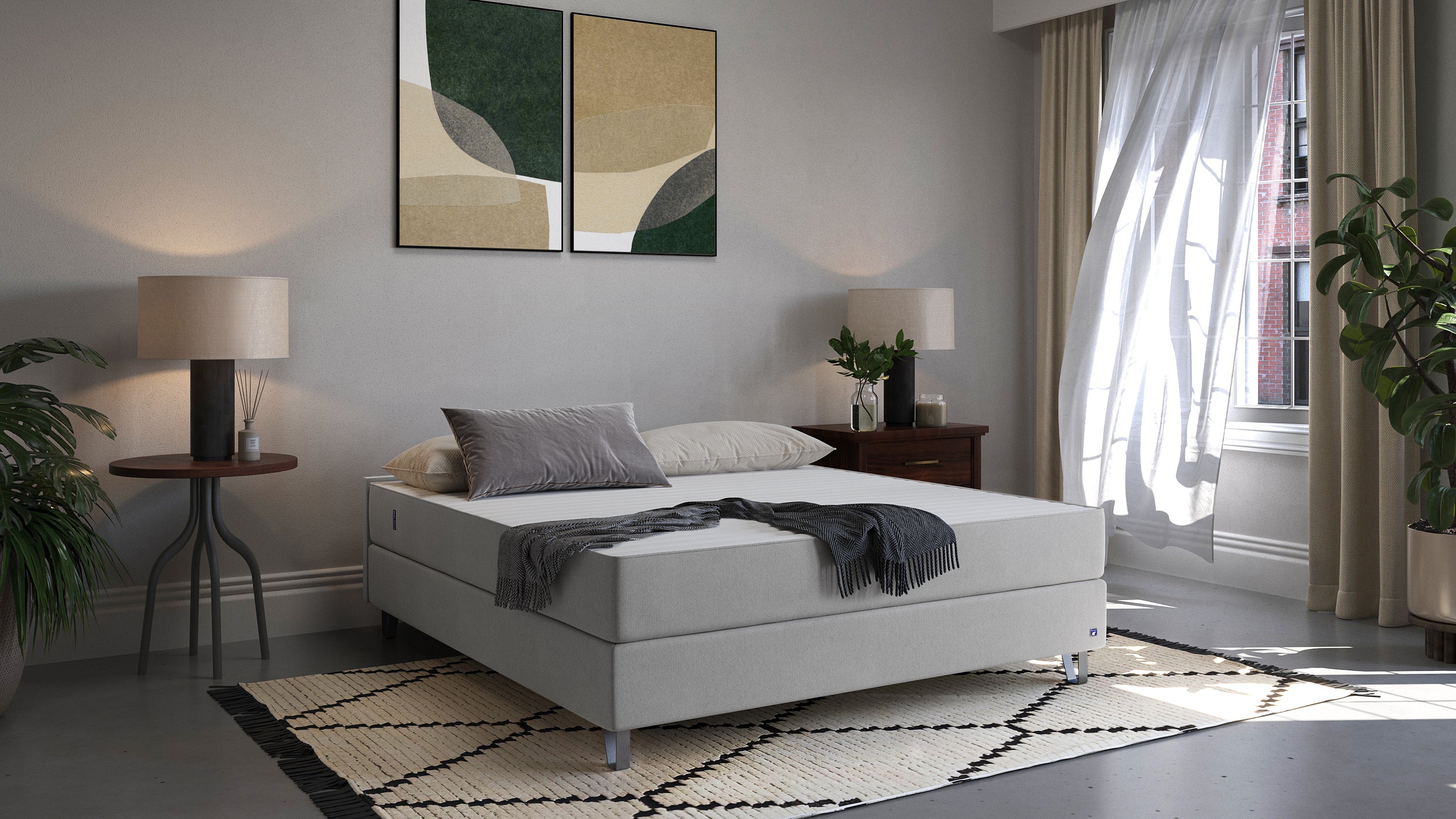 Boxspringbett niedriges Kopfteil im Test 5