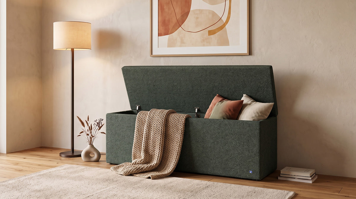 Betttruhe von Bruno – in Glory Forest Green
