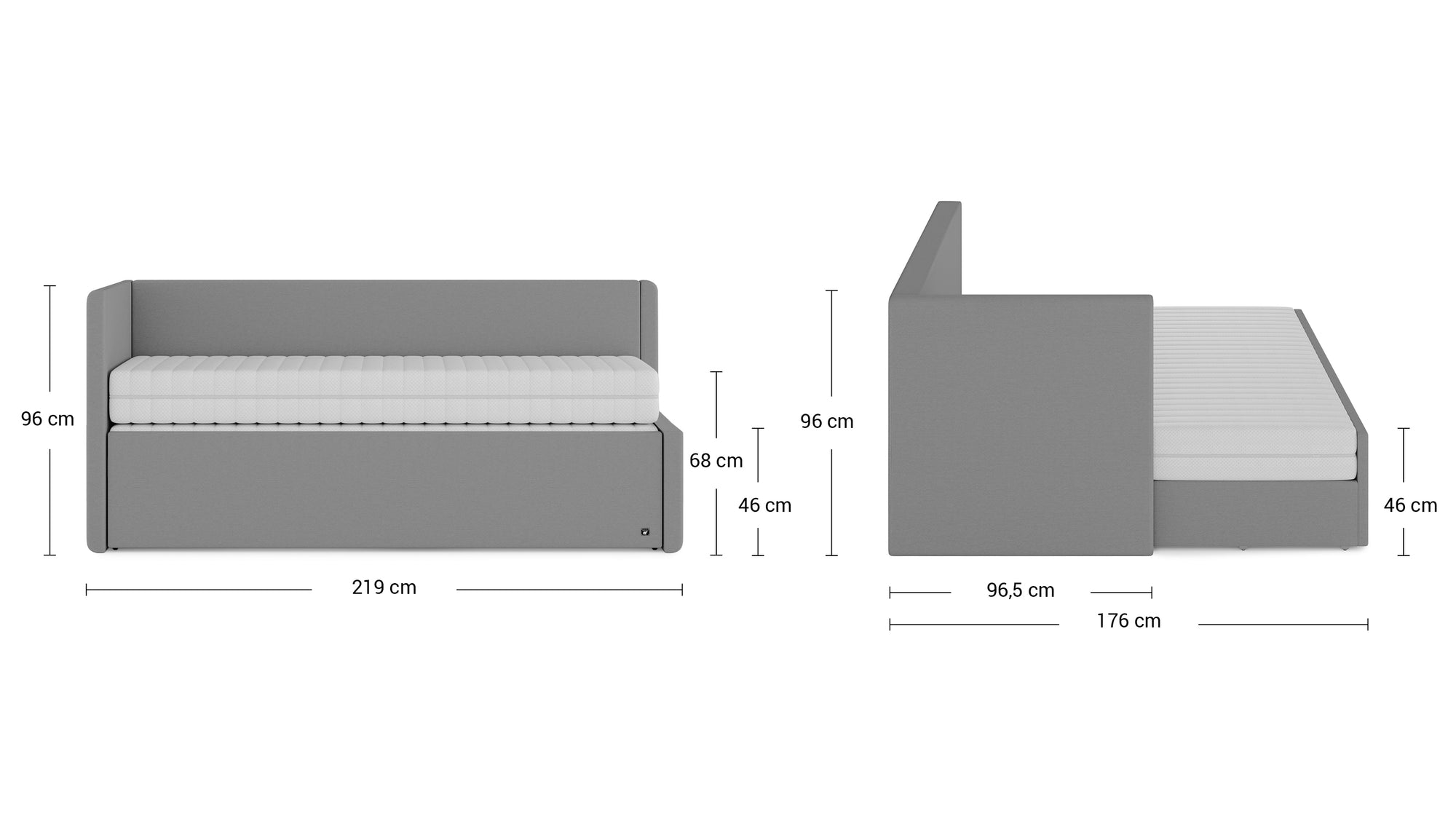 Flexibett von Bruno – in Blau