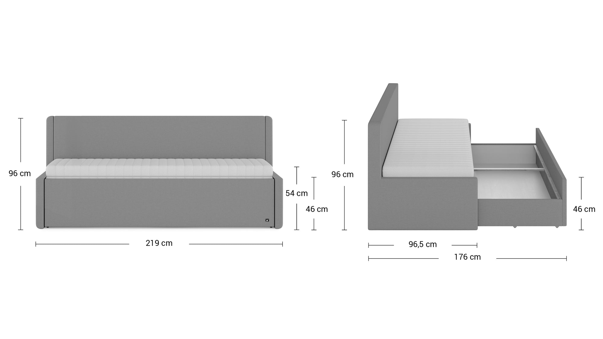 Flexibett von Bruno – in Grün