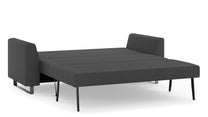 Schlafsofa von Bruno – 160 cm, in Anthrazit, Metallfüße