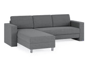 Schlafsofa von Bruno – 140 cm, in Dunkelgrau