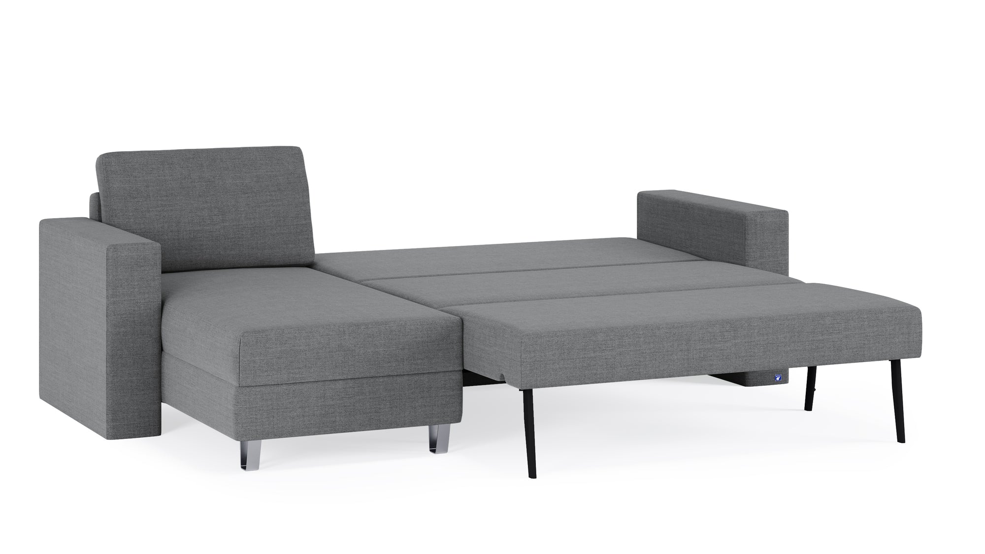 Schlafsofa von Bruno – 140 cm, in Dunkelgrau