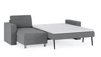 Schlafsofa von Bruno – 140 cm, in Dunkelgrau