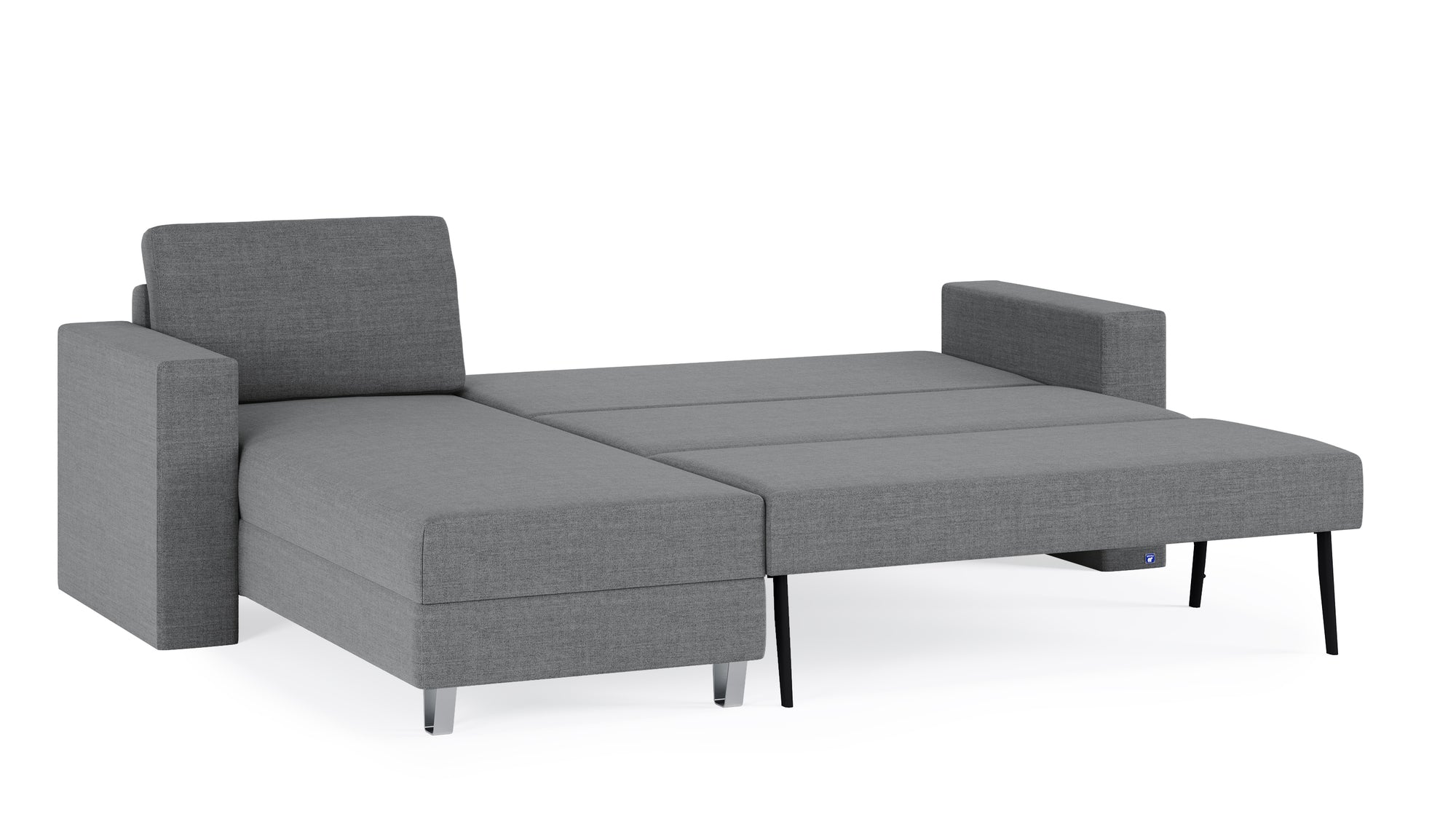 Schlafsofa von Bruno – 140 cm, in Dunkelgrau