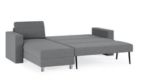 Schlafsofa von Bruno – 140 cm, in Dunkelgrau