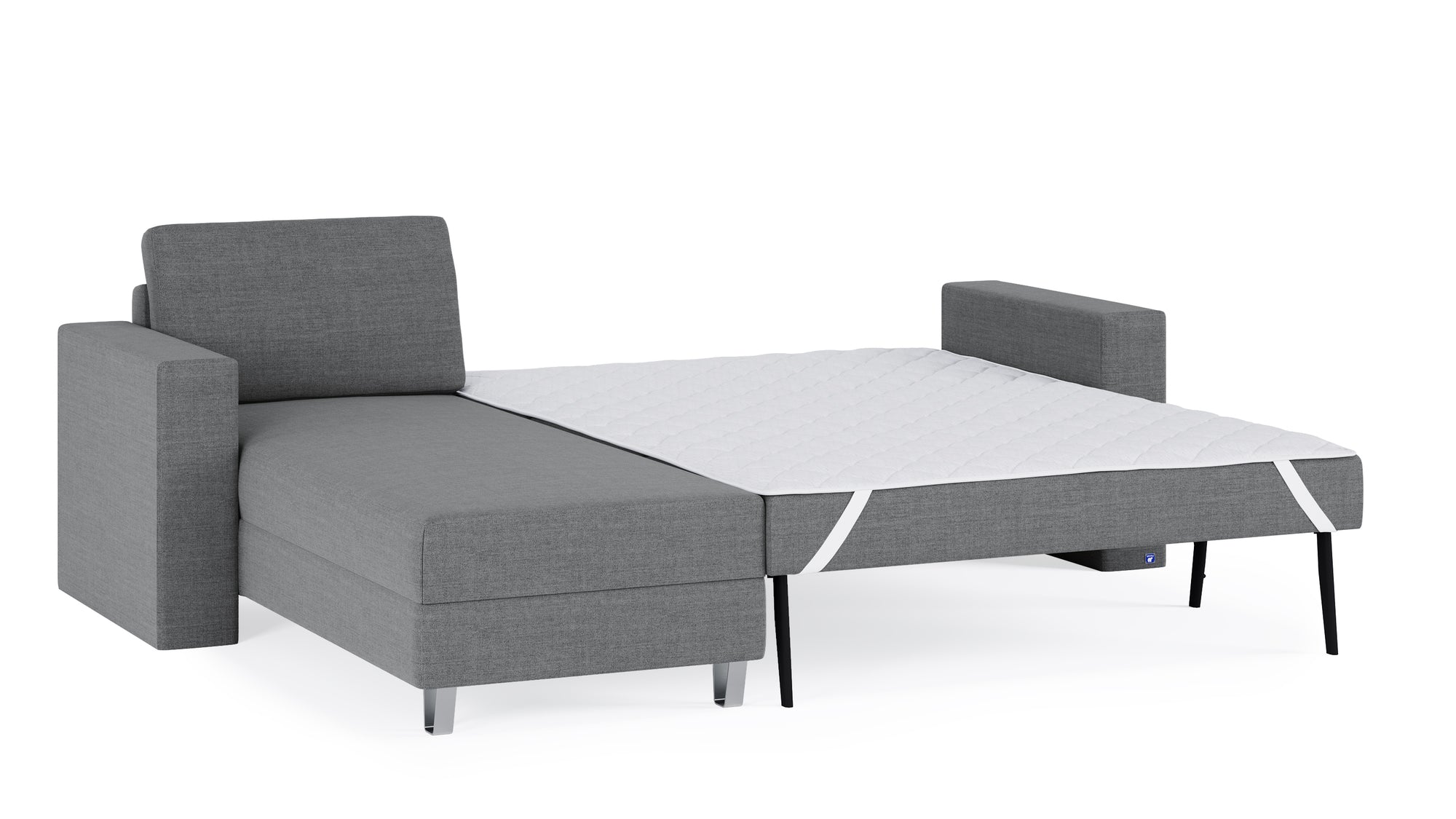 Schlafsofa von Bruno – 140 cm, in Dunkelgrau