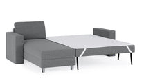 Schlafsofa von Bruno – 140 cm, in Dunkelgrau