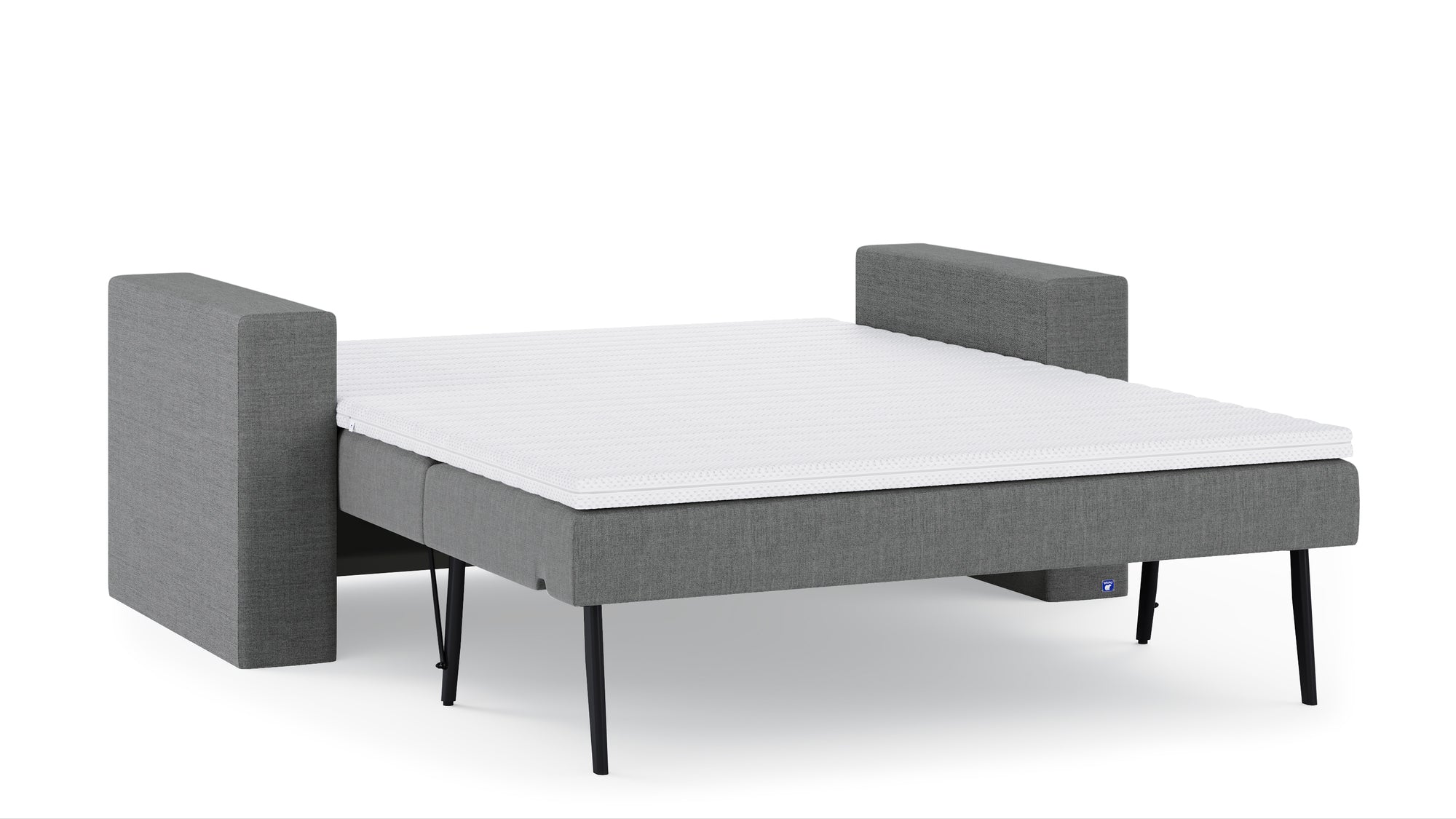 Schlafsofa von Bruno – 140 cm, in Dunkelgrau