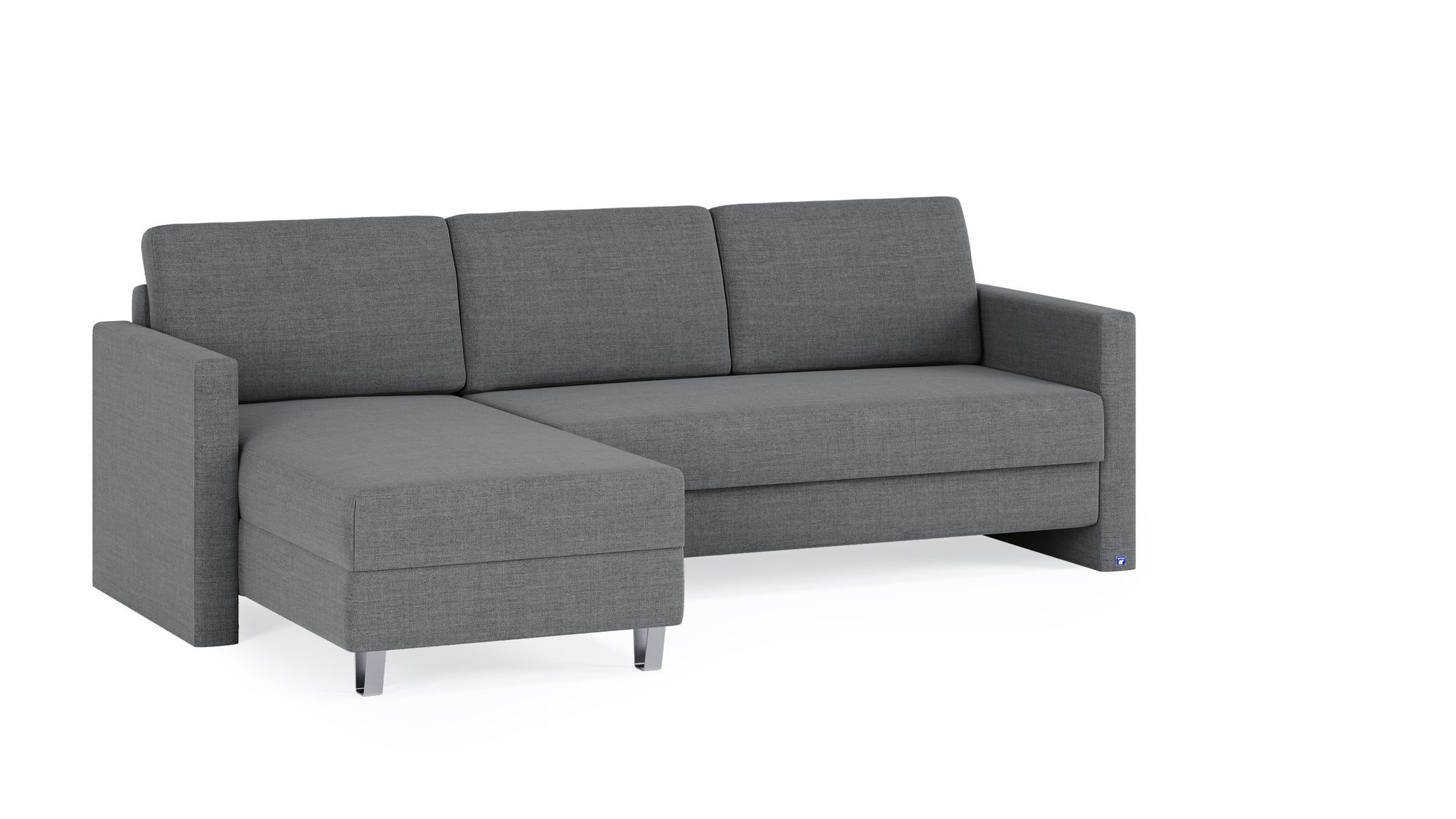 Schlafsofa von Bruno – 140 cm, in Dunkelgrau