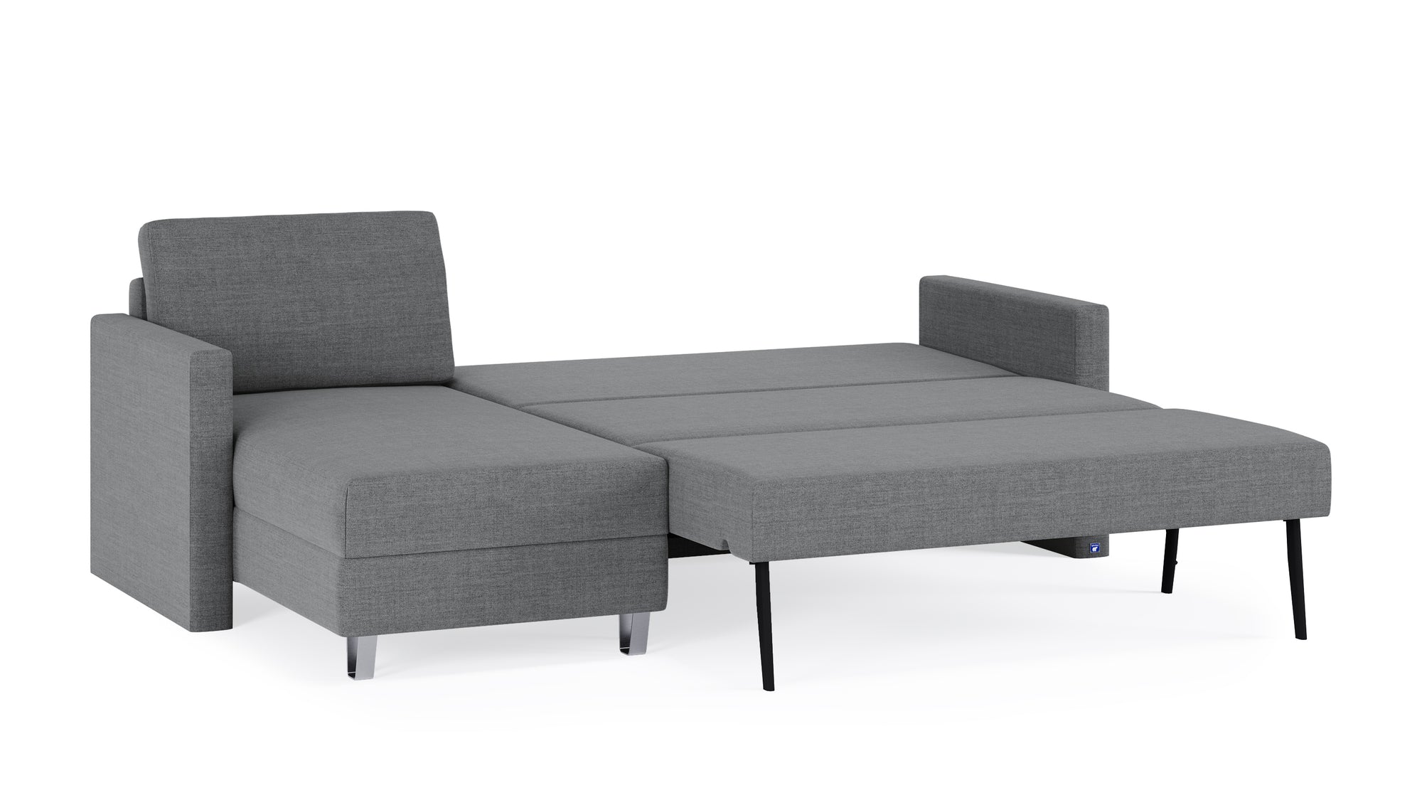 Schlafsofa von Bruno – 140 cm, in Dunkelgrau