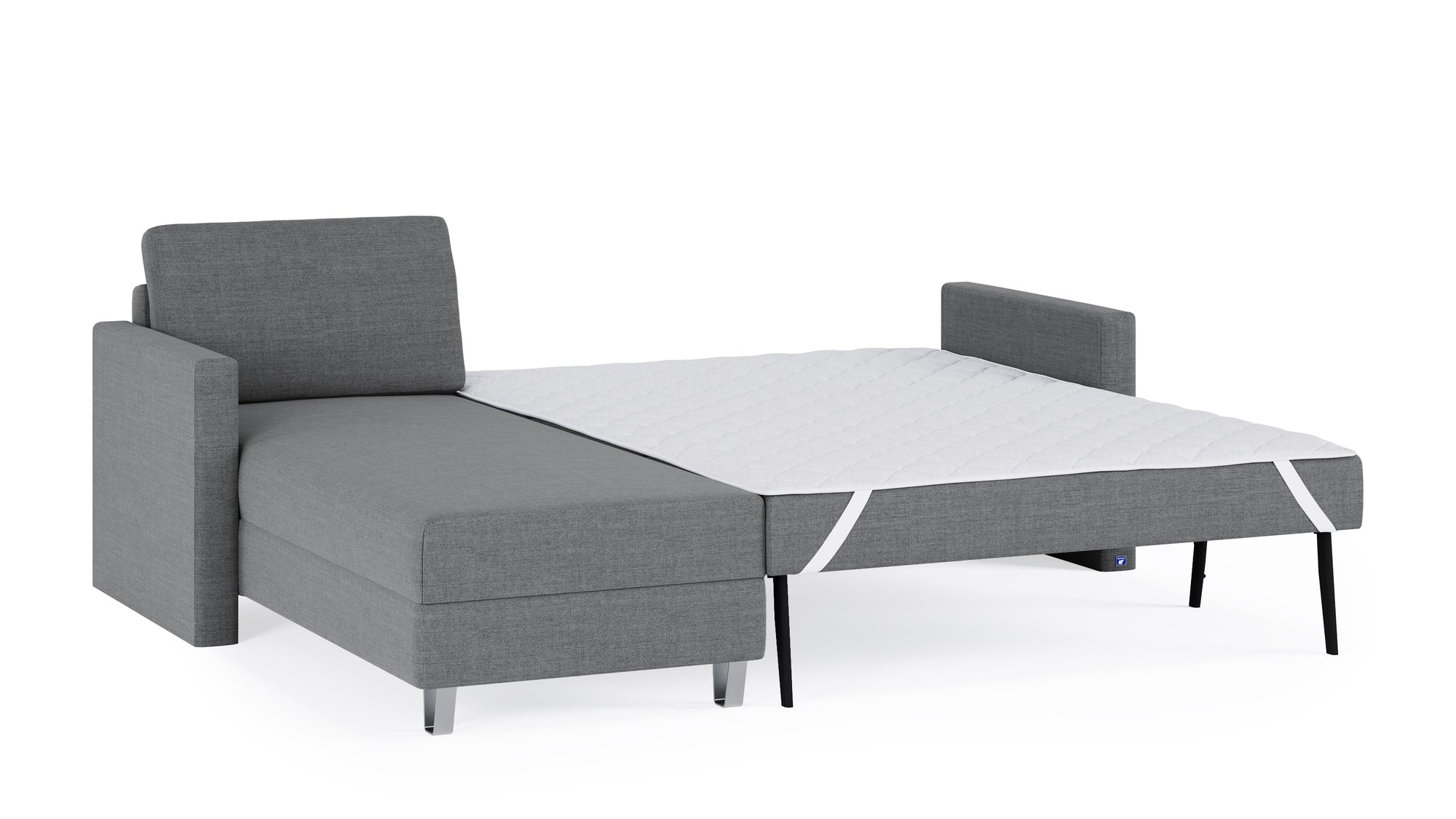 Schlafsofa von Bruno – 140 cm, in Dunkelgrau