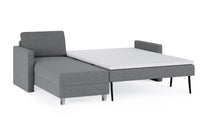 Schlafsofa von Bruno – 140 cm, in Dunkelgrau