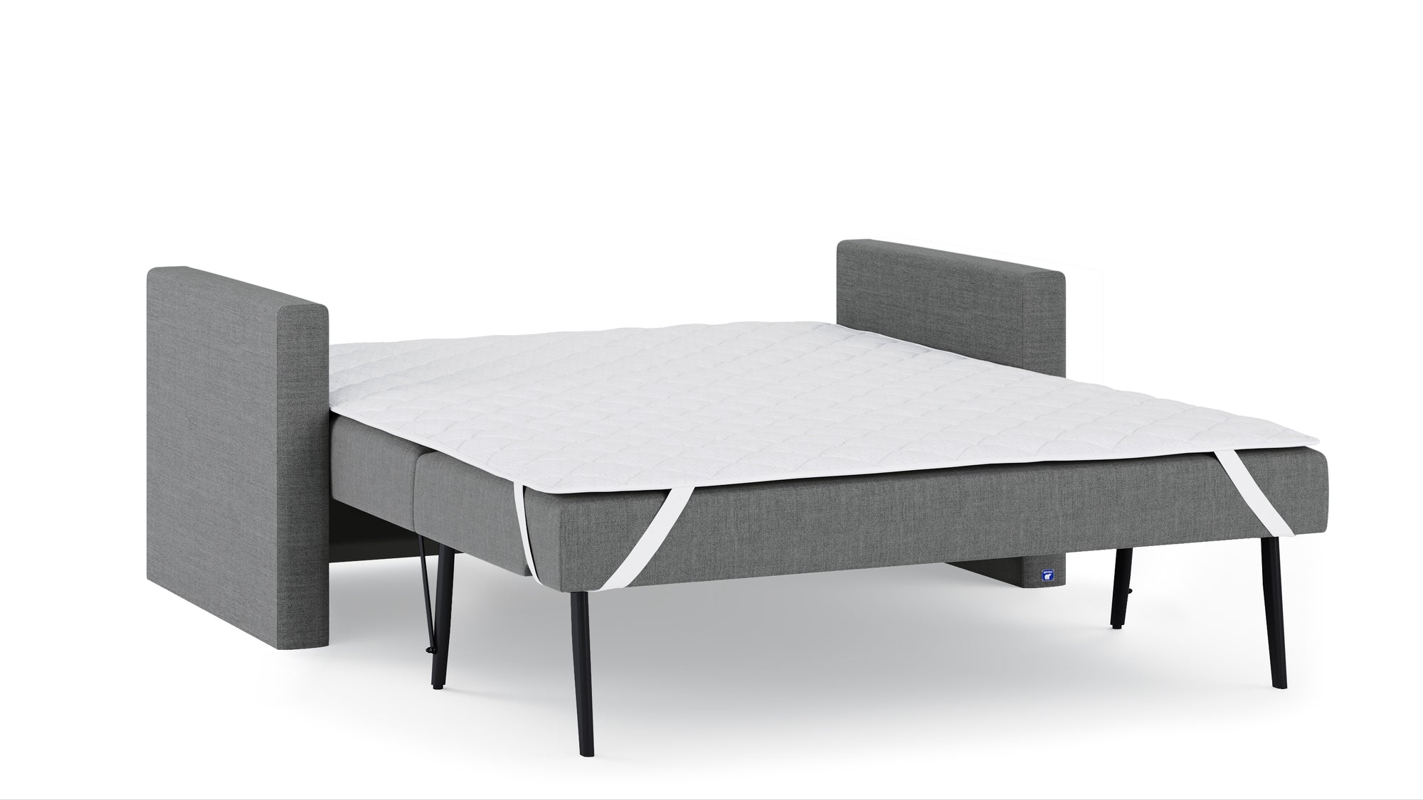 Schlafsofa von Bruno – 140 cm, in Dunkelgrau