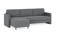 Schlafsofa von Bruno – 160 cm, in Dunkelgrau