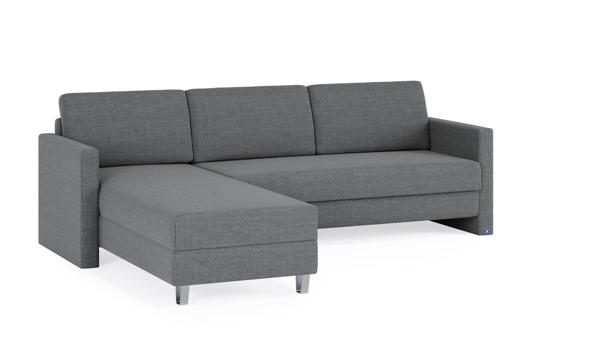 Schlafsofa von Bruno – 160 cm, in Dunkelgrau