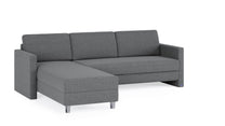 Schlafsofa von Bruno – 160 cm, in Dunkelgrau