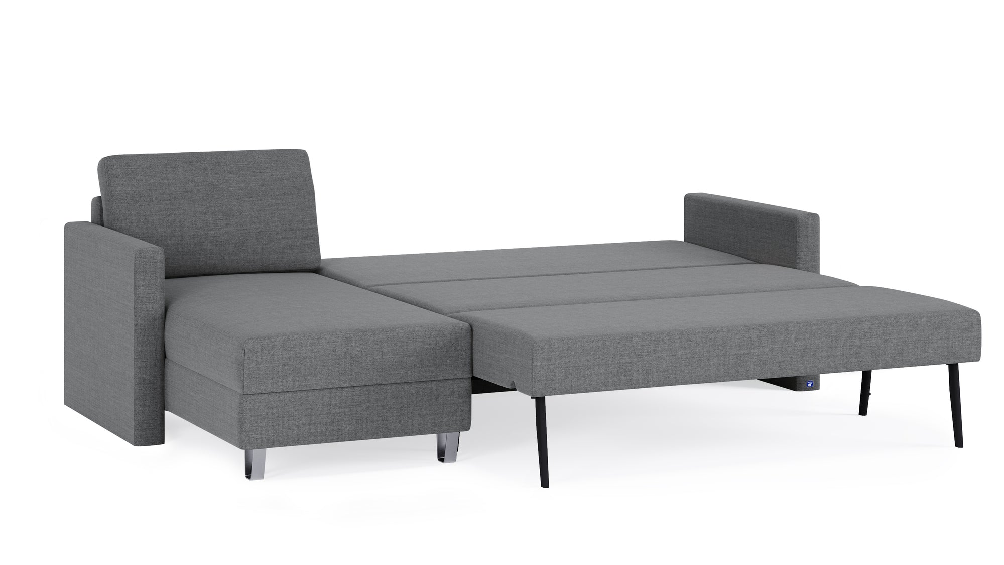 Schlafsofa von Bruno – 160 cm, in Dunkelgrau