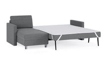 Schlafsofa von Bruno – 160 cm, in Dunkelgrau