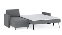 Schlafsofa von Bruno – 160 cm, in Dunkelgrau