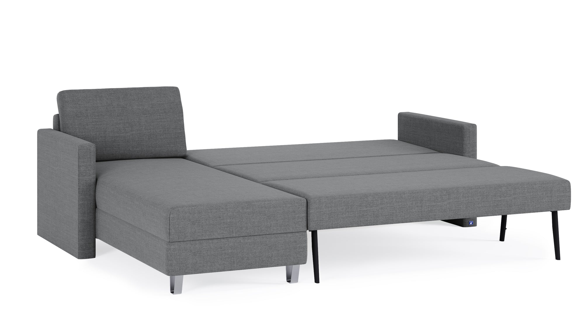 Schlafsofa von Bruno – 160 cm, in Dunkelgrau