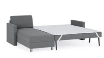 Schlafsofa von Bruno – 160 cm, in Dunkelgrau