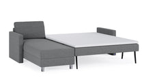 Schlafsofa von Bruno – 160 cm, in Dunkelgrau
