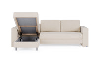 Schlafsofa von Bruno – 140 cm, in Glory Soft Beige