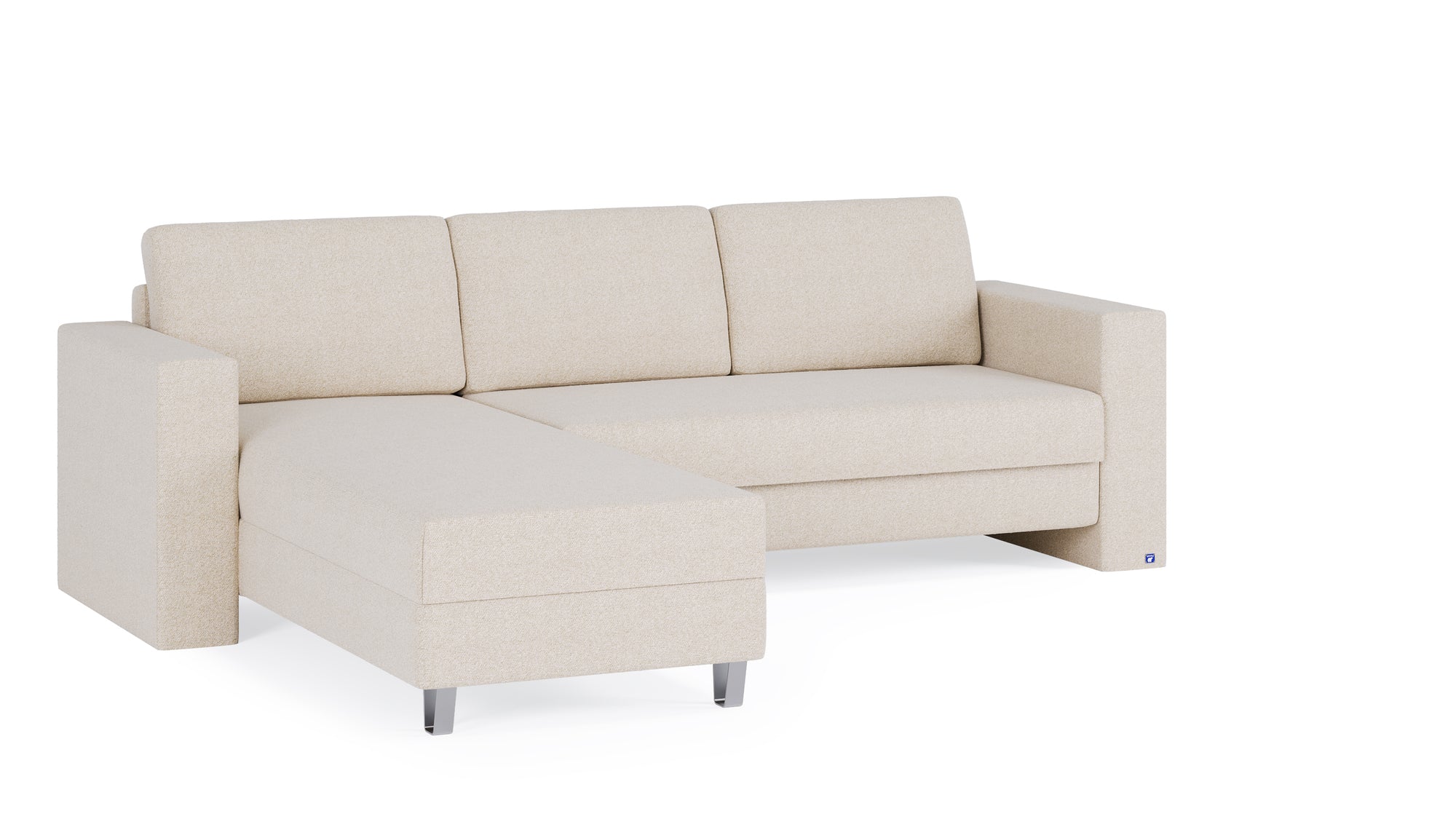 Schlafsofa von Bruno – 140 cm, in Glory Soft Beige