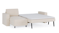 Schlafsofa von Bruno – 140 cm, in Glory Soft Beige