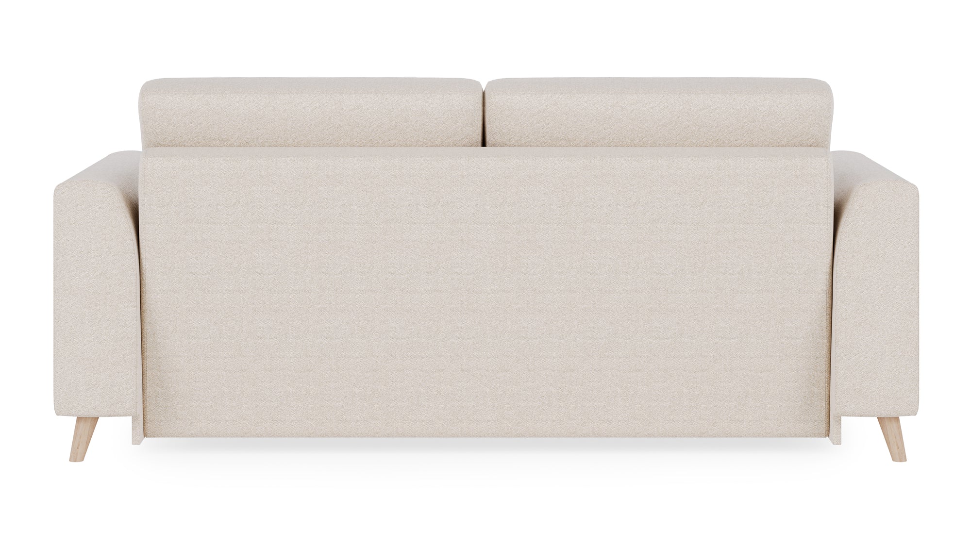Schlafsofa von Bruno – 160 cm, in Glory Soft Beige, Holzfüße