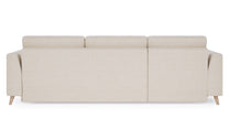 Schlafsofa von Bruno – 160 cm, in Glory Soft Beige, Holzfüße